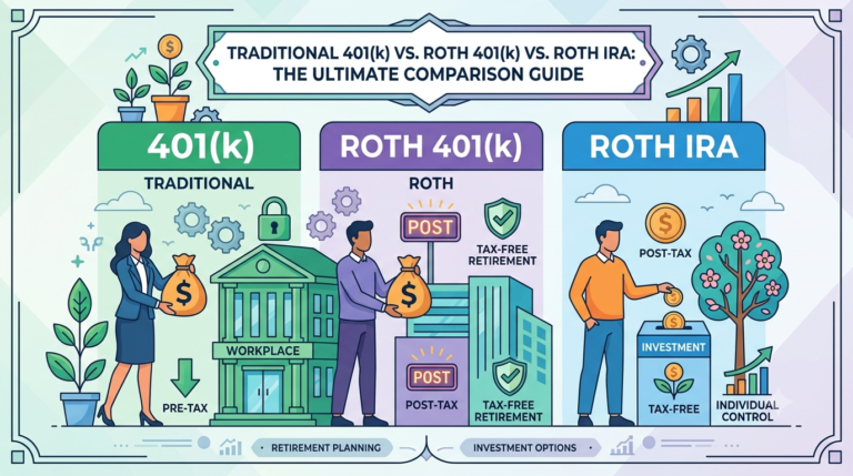 Traditional 401(k) vs. Roth 401(k) vs. Roth IRA: The Ultimate Comparison Guide